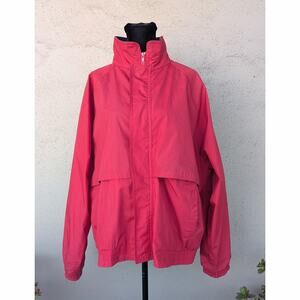 💜Vintage Pierre Cardin Windbreaker Jacket – Red w/ Colorblock Lining | Men’s L
